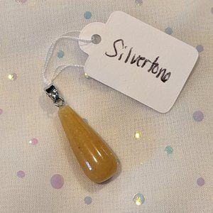 Yellow Quartzite Drop Pendant